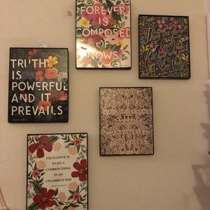 Framed Upcycled prints